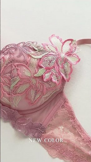 【新色登場】プチプラなのにゴージャスな刺繍とレース！カラーデザインが可愛いブラ・ショーツ・Tバック・ガーターベルトのご紹介♡
