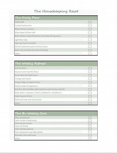 Cleaning Schedule Template | Daily, Weekly, Monthly Checklist (excel & PDF Downloadable) - Etsy UK