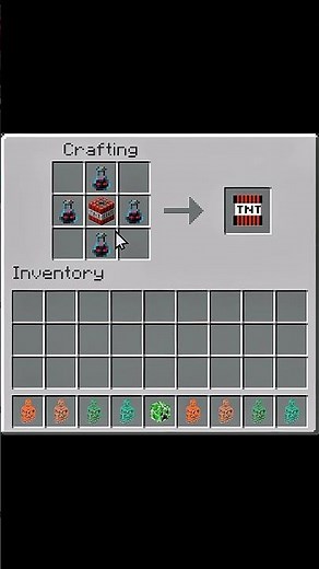 crafting custom tnt moment #minecraft #shorts #youtube