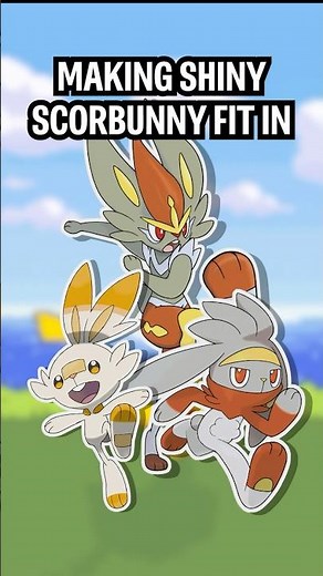 Making Shiny Scorbunny Fit In #pokemon #shinypokemon #scorbunny