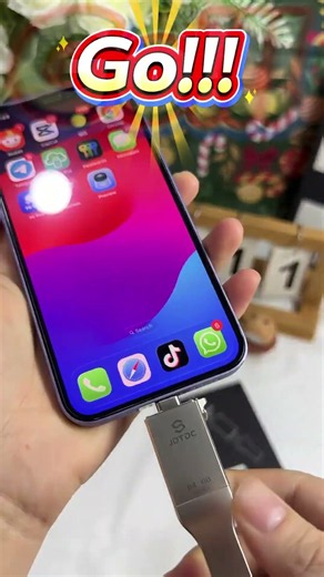 3-in-1 iPhone Flash Drive | Real Capacity Easy One ClickBackup 📱💾 #jdtdc#photostick#photobackup