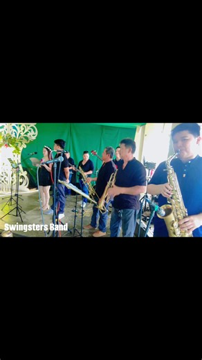 Kuratsa Mayor with the Swingsters Band ensemble 🎹🎷🎺🎸🥁🎼🎶 #ebebsounds #birthdaygig #nocopyrightinfringementintendedmusicbelongstotherightfulowner #fullbandsetup #topfansfollowers | Swingsters Band