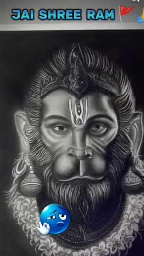 Hanuman ji ki drawing ⚠️ #art #hanuman #bajrangbali #shorts #youtubeshorts #viral #hanumanji
