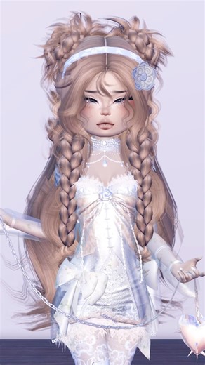 LONG hair combo tutorial 💗 #dresstoimpress #fyp #roblox #dti #robloxfyp #shorts #robloxdti