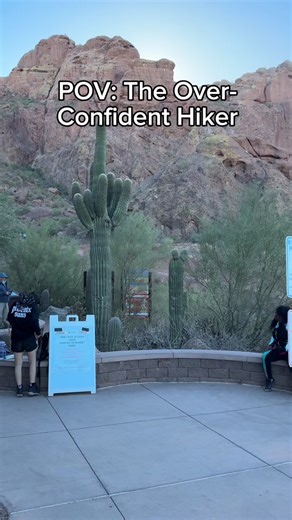 & NO I’m not afraid of heights! .. 🫣 #relatable #hikingproblems #hikingtiktok #pov #overconfidence #pheonixarizona #camelbackmountain