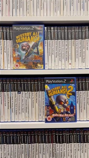 All Destroy All Humans games on PlayStation 2 👽🛸💥 #destroyallhumans #alien #ufo #ps2 #shorts
