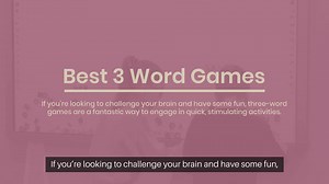 Best 3 word games