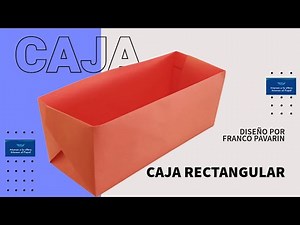 Como hacer una caja rectangular (Origami)