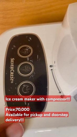 Silvercrest Professional Ice Cream Maker Machine 90W Capacity:700ml price: 70,000