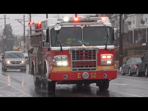 Philadelphia Fire Department Engine 52 Responding 