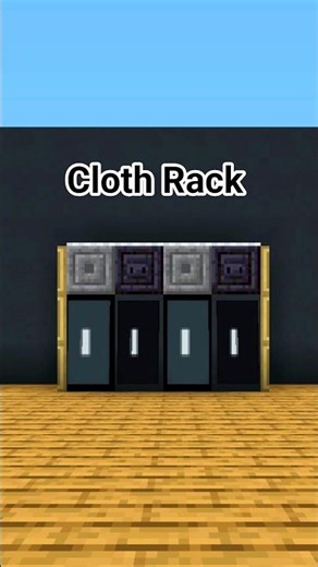 Minecraft Cloth Rack Build