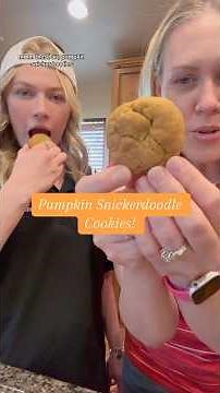🍁The BEST fall cookies🍂 Pumpkin Snickerdoodle Cookies! #recipe #fall #cookies #fallcookies