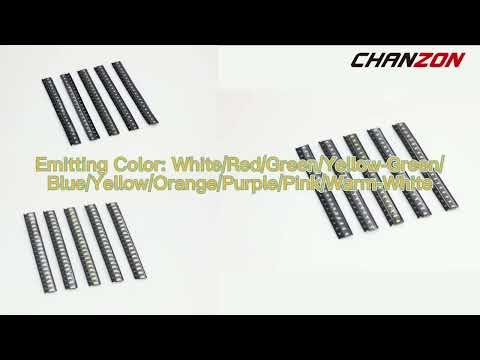 0805 (2012) SMD LED 다이오드 칩 따뜻한 흰색 빨간색 녹색 파란색 노란색