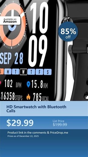 HD Smartwatch with Bluetooth Calls