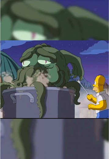 Homer Simpson vs Cthulhu: A Hilarious Showdown