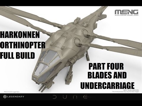 Meng 1/72 Harkonnen Ornithopter build, Part Four. Blades and U/C