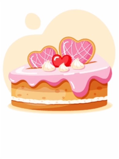 Step-by-Step Cake Illustration Process