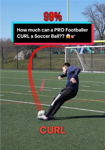 How a Pro Footballer Curls a Soccer Ball (VKTRY Gear)