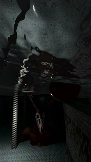 3D horror scene animation Blender Tutorial #blendertutorial#shorts