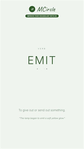 Learn English: What is Emit? | Vocabulary Shorts