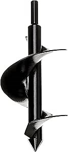 Power Planter Bulb & Bedding Black Auger Bit (3"x7") with 3/8" Non-Slip Hex Drive for Bulb Planting and Gardening Equipment for Grass and The Lawn, Mixing Paint, Earth Auger for Home Projects
