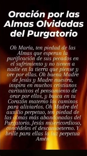 Oración por las almas del purgatorio 🙏