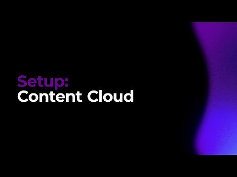 Content Cloud Setup | BrightSign