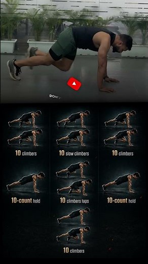 Mountain Climbers Workout 🔥 Burn Belly Fat Fast