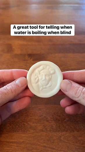 The Pot Minder is a great tool for hearing when water is boiling when blind or visually impaired. It makes a unique rattling sound that can be easily detected. The Pot Minder is also a great tool for preventing pots from boiling over when cooking. #blind #VisuallyImpaired #cooking | Blind on the Move