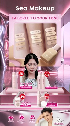 Sea Makeup foundation: Cara pilih & promosi eksklusif LIVE