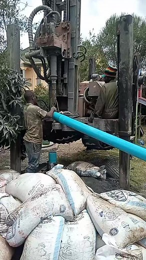 shallow well casing with PVC pipes contact us for any service Geophysical/ Hydrogeological survey Drilling pump installation