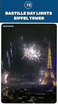 Bastille Day Lights Up Eiffel Tower with Spectacular Fireworks Display
