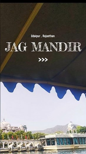 Jag Mandir , Udaipur 🪷 | The island palace | #udaipur #jagmandir