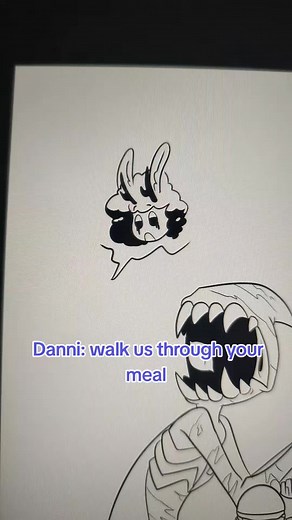 she doesn't have a big stomach ok #drawing #originalcharacters #oc #aliengirl #alien #gothgirl #goth #fyp #viral #doodle #artist