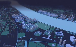 Babylon制作科技风格智慧城市场景