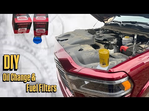 5th Gen Ram 19-24 (2500 & 3500) Oil Change and Fuel Filter Replacement For 6.7 Cummins (How To)