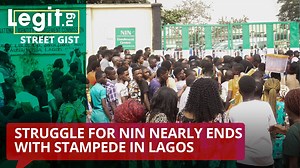 14K views · 87 reactions | Legit.ng visited the NIMC centre in Alausa, Ikeja and the crowd of youths who were in line to collect their National Identification Numbers (NIN) was overwhelming. The NIN is now required before students can take JAMB. The gathering of youths almost ended in a stampede. | Legit.ng | Facebook