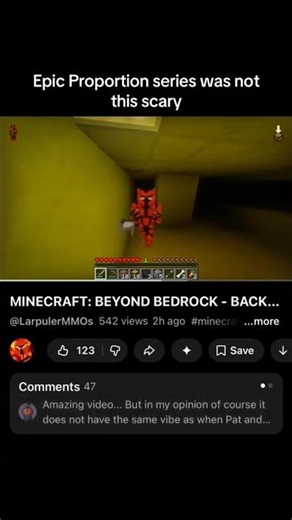 This is too scary! Check out Beyond Bedrock (Epic proportion inspired)#minecraft #gaming #fyp #larp