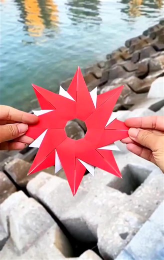 16K views · 172 reactions | How to make ninja star , best paper flying toy , how to make 8 point paper star , how to make paper flying toy | Siddharth creations | Facebook