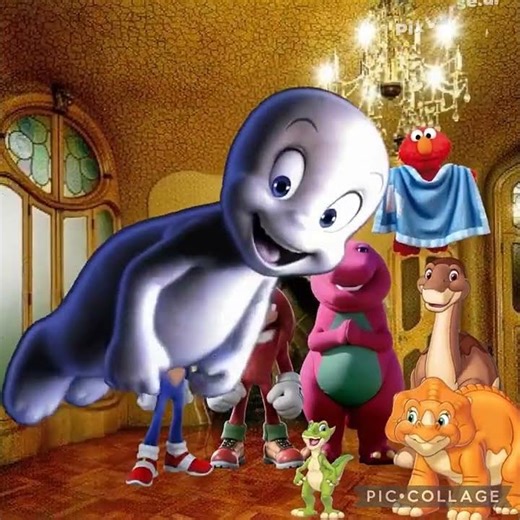 Casper makes Sonic, Knuckles, Barney, Elmo, Littlefoot, Cera and Ducky laugh