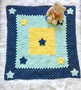 Granny square baby blanket crochet pattern free crochet pattern