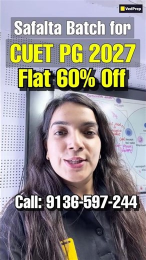 CUET PG 2027 Safalta Batch 🚀 Flat 60% Off | Enrol Now | VedPrep