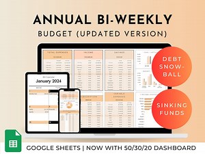 Biweekly Budget Spreadsheet: Ultimate Paycheck Template (google Sheets) - Etsy