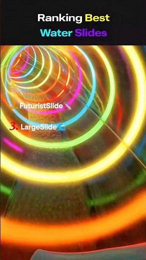 💦The BEST Water Slides Ranking🌊😱 #shorts