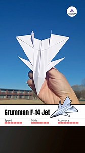 Supper Fighter Grumman F-14 Jet 🚀 How to fold a Beautiful EASY paper airplane #vvvreview #origami | Vĩnh Hí