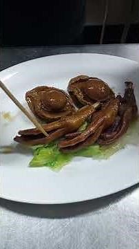 Braised Abalone in Red Sauce with Goose Feet #kitchen #cooking #food #foodie #recipe #yummy #yout...