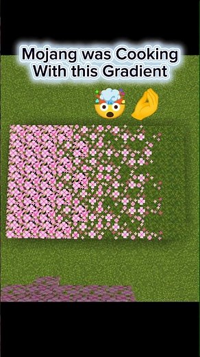 Minecraft Aesthetic Gradient Using Cherry Leaves & Moss