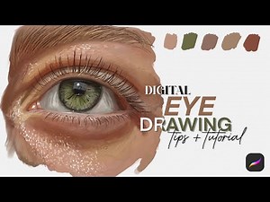 Procreate Digital Eye Drawing for Beginners - Tips + Tutorial