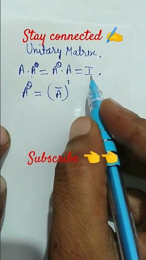 unitary ❌ Matrix conjugate of the Matrix and hermitian ❌ #matrix #math