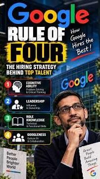 Google's "Rule of Four" Hiring Strategy Explained | The Google Hiring Process, In 4 Rules